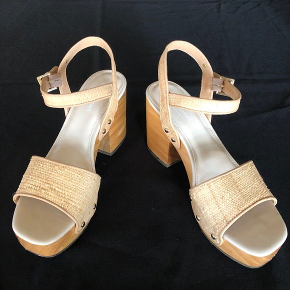 NWOB Steve Madden Cool Planet Rubyy Wooden Platform Sandals Sz 8-1/2 - Picture 9 of 16
